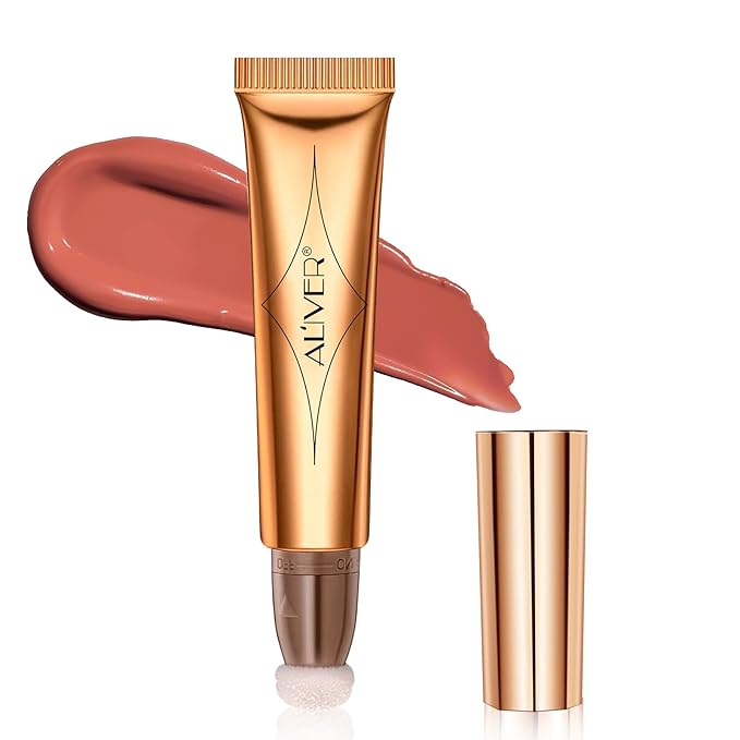 Blush Beauty Wand, Matte Face Blush with Cushion Applicator, Natural Silky Smooth Creamy Liquid Blush Wand, Lightweight Blendable Blush Stick for Cheek, Cruelty-free (Soft Rose)-VivaGrace Women