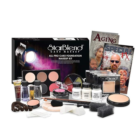 Mehron Makeup All-Pro StarBlend Cake Kit (Dark)-VivaGrace Women