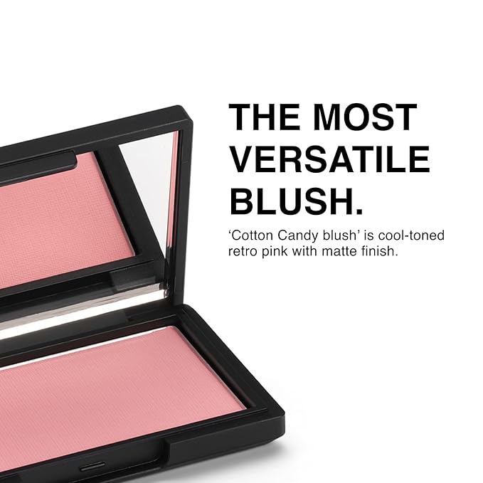 Makeup Powder Blusher - "Cotton Candy" - 4g / 0.141oz - Pigmented, Buildable, Lightweight Powder Blush for a Radiant, Healthy, Natural Glow. Versatile Shade - Dusty Pink - Matte-VivaGrace Women