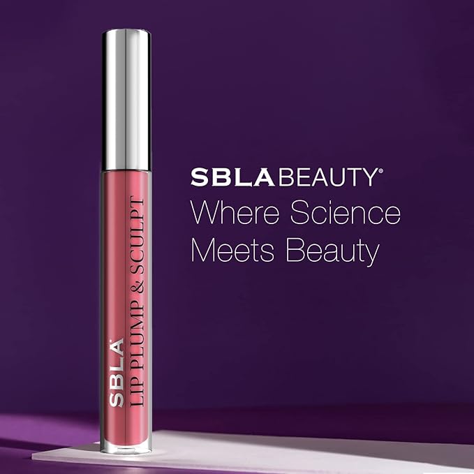 SBLA Beauty - Double The Plump - Lip Plump & Sculpt 11 Fl Oz / 325ml - Lip Plumper - Fuller & Firmer Lips, With Hyaluronic Acids & Peptides - Instantly Plumps, Enhances Hydrates, Reduces Fine Lines-VivaGrace Women