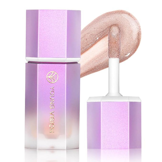 YOUNG VISION Soft Natural Glow Liquid Highlighter, Glow Liquid Illuminator Makeup,Weightless, Long-Wearing, Smudge Proof, Natural-Looking, Dewy Finish,-VivaGrace Women
