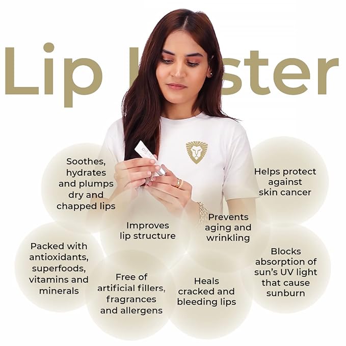 Lip Luster Hyaluronic Acid Lip Hydrating Lip Serum Balm - Organic Natural Lip Hydrating Treatment, Moisturizing Lip Serum, Reduce Dryness Lip Lines Lip Enhancer For Fuller Plump Lips (1 Pack)-VivaGrace Women