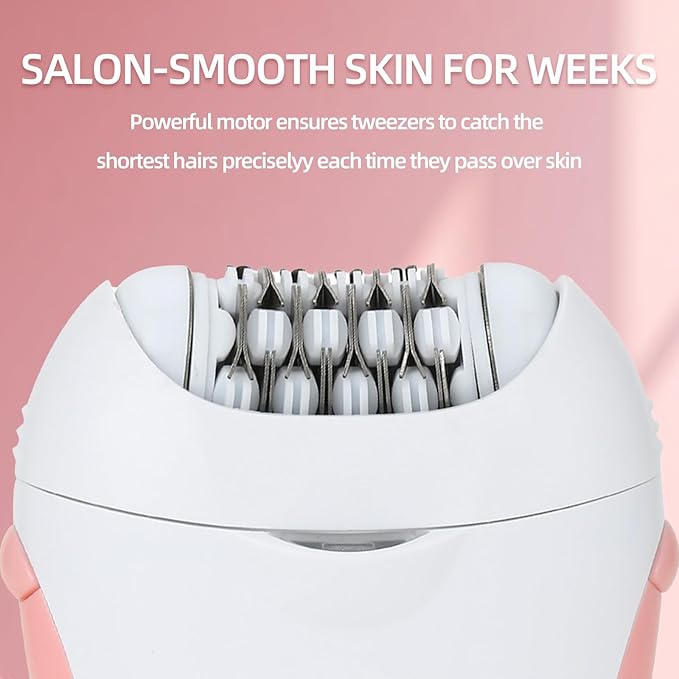 Glabrouse Skin Smooth Glide Epilator for Women,Facial Epilator for Women,Cordless Face Hair Remover with Light,Hair Rmoval for Face Bikini Legs, Body Removal Device-VivaGrace Women