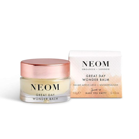 Neom- Great Day Wonder Balm 12g | Skin Soothing Moisture for Skin & Lips | Wild Mint & Mandarin | Almond Oil & Shea Butter | 100% Natural-VivaGrace Women