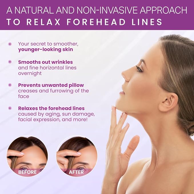 Furlesse Rows Wrinkle Patches, Overnight Forehead Wrinkle Patches for Fine Horizontal Lines, Non-Invasive Anti-Wrinkle Patches, Anti-Aging Skincare, 30 Patches, 30-Day Use-VivaGrace Women