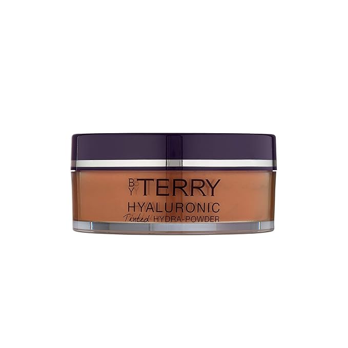By Terry Hyaluronic Tinted Hydra-Powder, Non-Drying Loose Face Setting Powder, Blur Imperfections & Mattify, Dark, 0.35 oz-VivaGrace Women