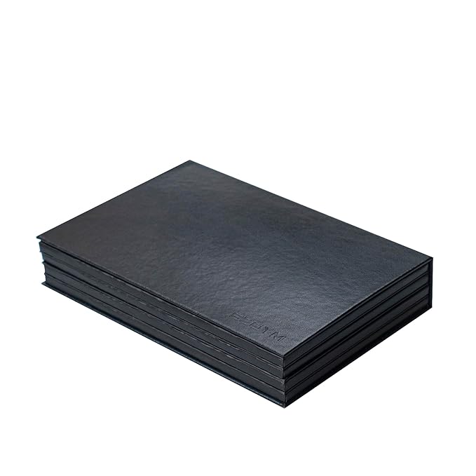 4 layers Empty magnetic Book Shaped palette （Black PU leather surface）with Depotting Spatula and 100 piece Metal Stickers-VivaGrace Women