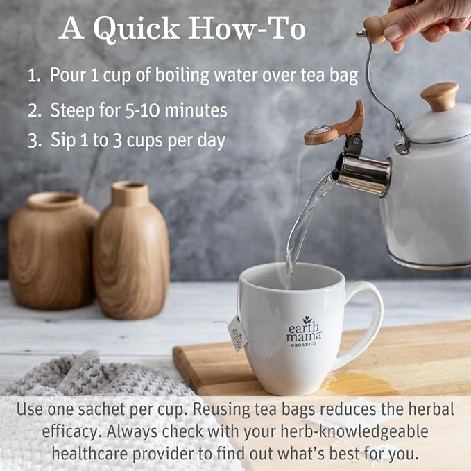 Earth Mama Pregnancy Pampering Gift Set|Organic Body Wash, Belly Butter, Lip Balm Set, Mini Deodorant Pack, Herbal Tea, Belly Oil & Sunscreen, 7 Pcs-VivaGrace Women