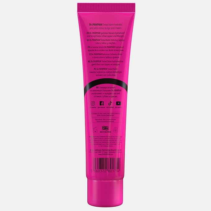 Hot Pink, Multi-Purpose Natural No Fragrance Balm for Hydrating Lips, Skin, Hair, Cuticles, Nails & Beauty Finishing (25 ml)-VivaGrace Women