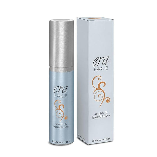 ERA Face spray makeup (R8 Amber, 2.25 oz) - airbrush foundation, everyday, buildable, professional spray on cosmetics by Era Beauty-VivaGrace Women