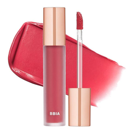 BBIA Last Velvet Tint - Soft & Creamy Matte Finish Lip Stain, Blur Effect with Velvety Texture, Long-Lasting, High Pigment, Lightweight, Non-Drying, Vegan, Korean Lip Makeup (V18 MORE CHEERFUL)-VivaGrace Women