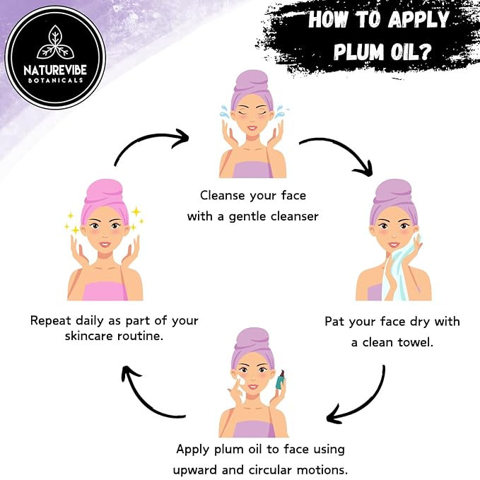 Naturevibe Botanicals Plum Oil 32 Ounces | 100% Pure and Natural | Great for Skin Care and Hair Care-VivaGrace Women