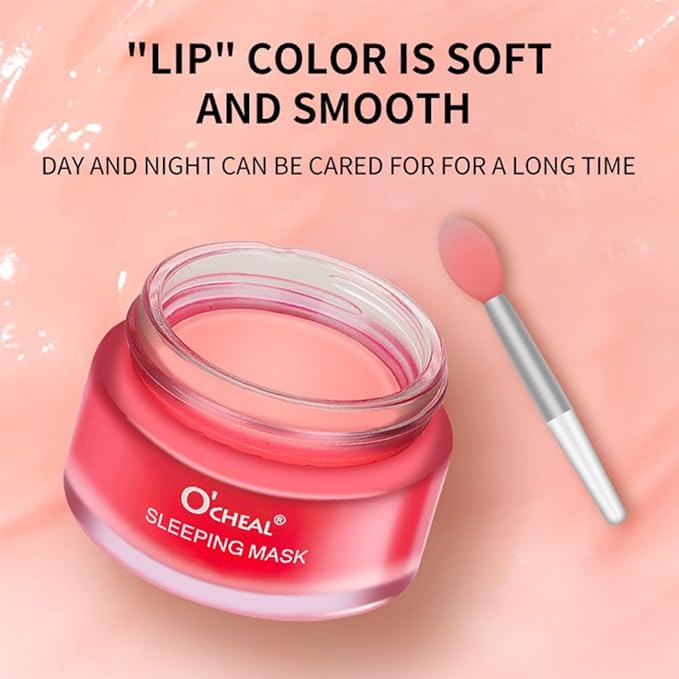 Lip Sleeping Mask 20g - Nourish & Hydrate Lip Mask Night Treatment Lip Balm Skin Care Lip Moisturizer Sleep Mask Repair Chapped Cracked Lips Dry Lips for Girls, Women and Men (Berry)-VivaGrace Women