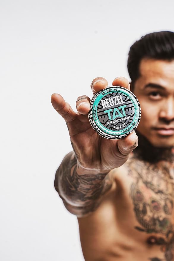 REUZEL BRIGHT Tattoo Care Gift Set, BUFF Exfoliator and Hydrabalm, Revives Colors, Vegan Formula-VivaGrace Women