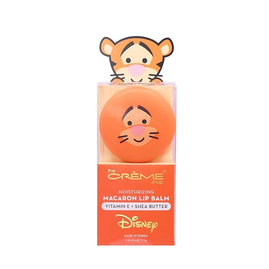 The Crème Shop x Disney Macaron Lip Balm Winnie The Pooh Lemon Honeycomb Crème Korean Scented Pocket Portable Vitamin E Shea Butter (Tigger (Mango Peach))-VivaGrace Women
