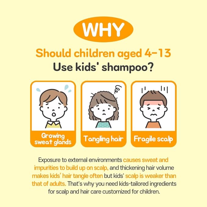 TS Kids Shampoo For Itchy, Dandruff Scalp Kids | Treatment for kids | Free Sulfate, Parabens, Silicones, Allergen (14.1 fl oz, 400ml)-VivaGrace Women
