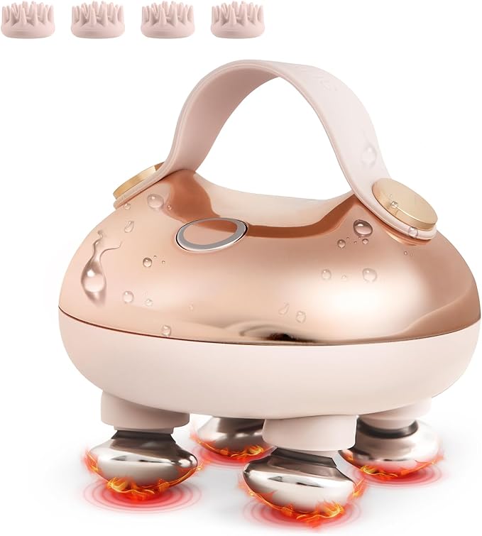 arboleaf Heated Scalp Massager Head Massager Scalp Stress Relax Hair Massager with Heat Cordless Kneading Massage Cat Massager, Gift for Mom Dad-VivaGrace Women