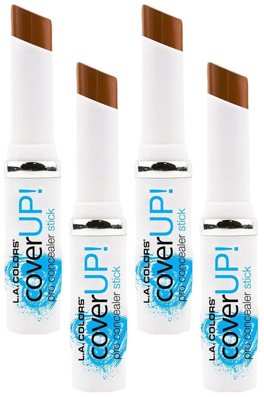L.A. Colors Cover Up! Concealer Stick, Cafe, 1 Ounce (Pack of 4)-VivaGrace Women