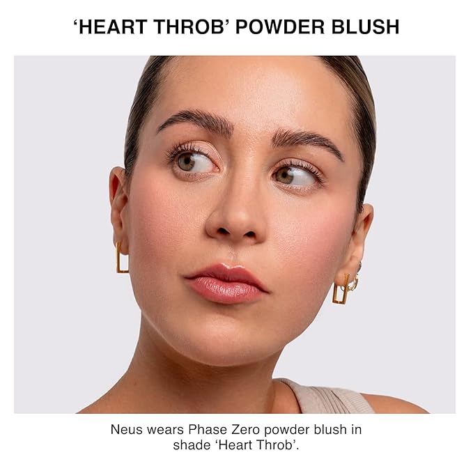 Makeup Powder Blusher - "Heart Throb" - 4g / 0.141oz - Pigmented, Buildable, Lightweight Powder Blush for a Radiant, Healthy, Natural Glow. Versatile Shades - Pink- Warm - Matte finish-VivaGrace Women