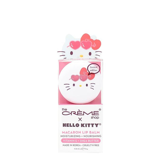 Hello Kitty Macaron Lip Balm - Strawberry Milkshake Flavored-VivaGrace Women
