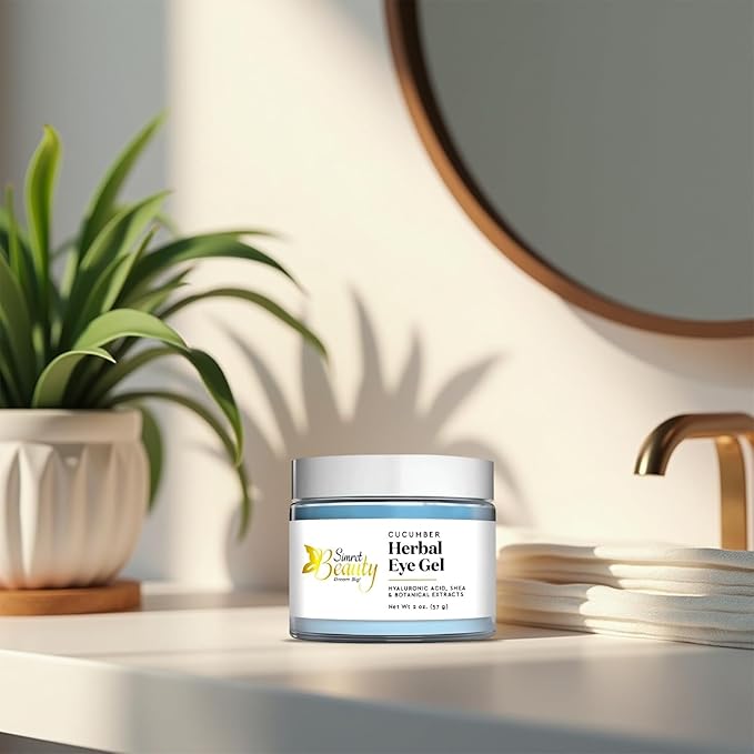Eye Cream for Dark Circles, Anti-Aging Herbal Eye Gel with Hyaluronic Acid, Caffeine, Coffee, and Shea - Best for Puffiness, Wrinkles, and Fine Lines-VivaGrace Women