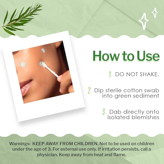 Bye Bye Blemish Tea Tree Drying Lotion, with Tea Tree Oil & Salicylic Acid, Fast-acting Formula, Dries Blemishes, Purifies Skin, 1 fl oz, 1-Pack-VivaGrace Women