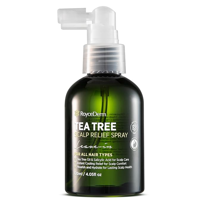 RoyceDerm Tea Tree Scalp Relief Spray: Leave-In Scalp Care for Dry, Flaky, and Itchy Scalp - Tea Tree Oil Formula for Comfort, Hydration, and Balance - Conditioning Support for Women & Men-VivaGrace Women