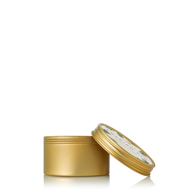 Thymes Frasier Fir Hand Cream, Travel Tin Candle Jar and Bar Soap Gift Set - Scented with Notes of Siberian Fir, Cedarwood, and Sandalwood - Luxury Home Fragrance Set - Hostess Gift for the Holidays-VivaGrace Women