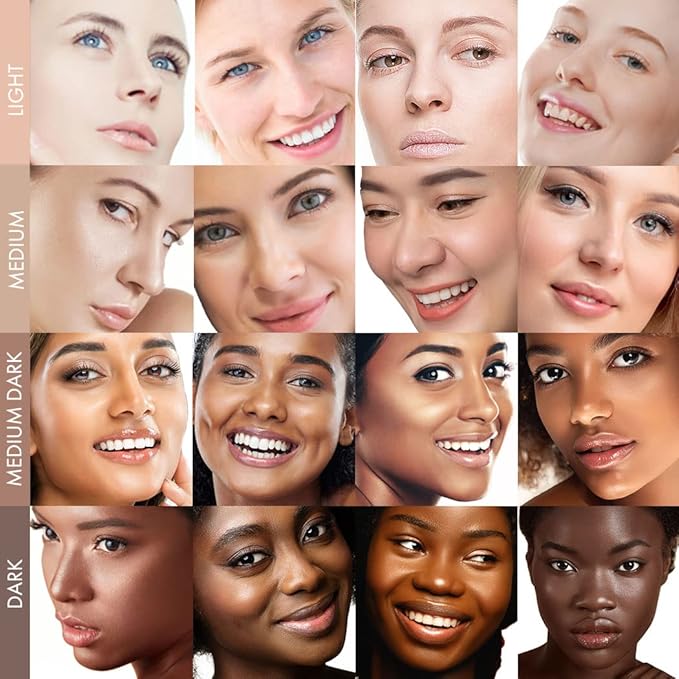 Jerome Alexander My Color Self Adjusting Full Coverage Foundation Makeup with Kabuki Brush (Light)-VivaGrace Women