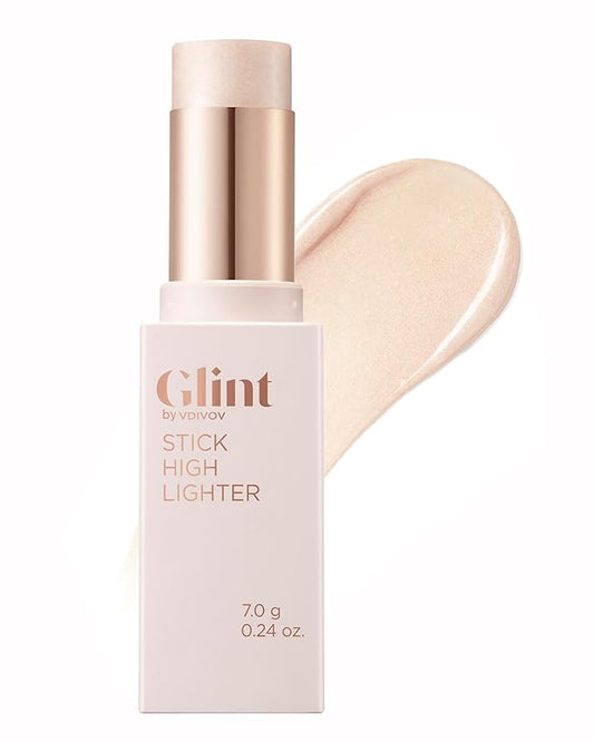 Glint Stick Highlighter (Dewy Moon, 0.24oz) - Multi-Use Illuminator Stick by LG Beauty. Creamy & Blendable Color.-VivaGrace Women