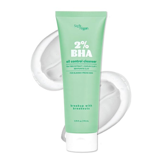 BHA Gel Cleanser | Lightweight, Vegan Korean Skincare for Oily, Acne-Prone Skin (Cleansing Gel, 5.74 fl.oz)