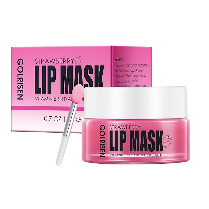 Lip Mask Hydrating - Plump & Repair Dry Lips | Lip Mask Overnight - Infused with Hyaluronic Acid & Vitamin E | Lip Sleeping Mask - Wake Up to Soft, Smooth Lips, 0.7 oz-VivaGrace Women