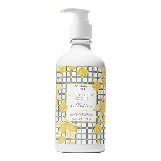 Beekman 1802 Goat Milk Hand Wash, Almond Honey Cookie - Scented - 12.5 fl. oz - Cleanses, Nourishes & Hydrates - With Aloe Vera and Jojoba Seed Oil - No Irritation - Good for Sensitive Skin