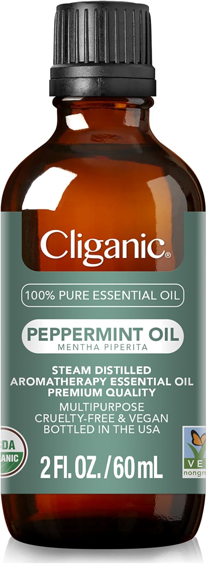 Cliganic Organic Peppermint Essential Oil - 100% Pure Natural for Aromatherapy Diffuser | Non-GMO Verified (Packaging May Vary)-VivaGrace Women