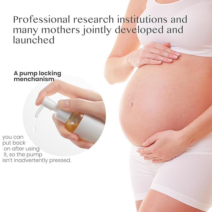 Stretch Mark Oil（110ml）, body oil for Pregnancy,belly oil, belly abdominal Serum Skin Care,Moisturizing Dry Skin, Tender & Softening，True Belly Serum 3.7OZ-VivaGrace Women