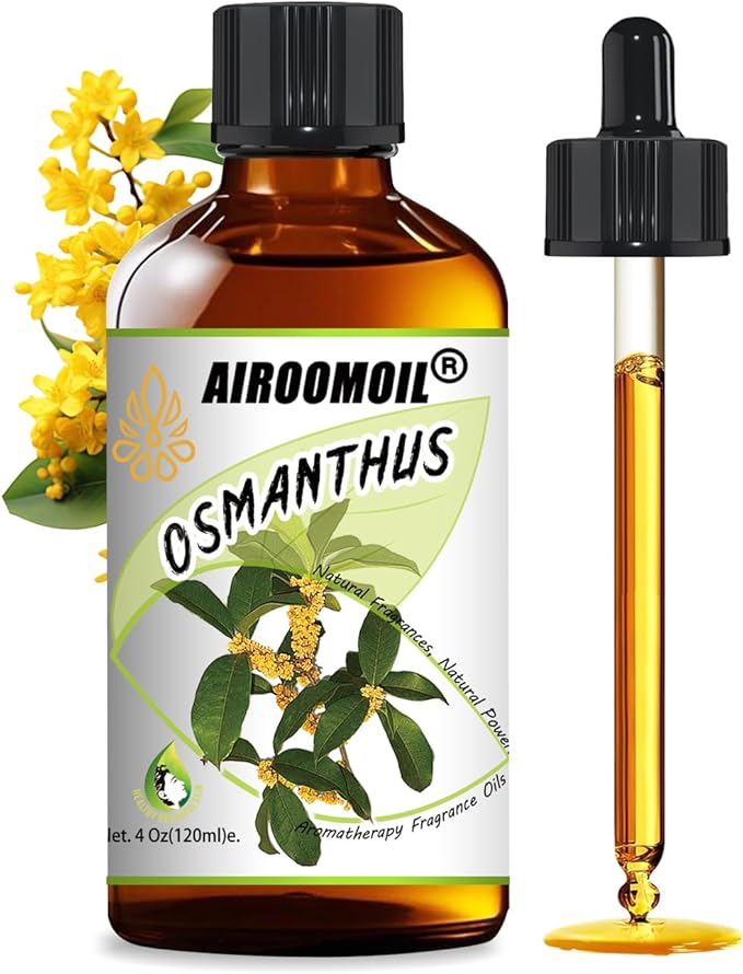 Pure Osmanthus Essential Oil, 100% Pure Natural Osmanthus Essential Oil, Premium Grade Essential Oils for Diffusers for Home, Skin, Care Massage, Soap Making, Aromatherapy, 4 Fl Oz | 120ml-VivaGrace Women