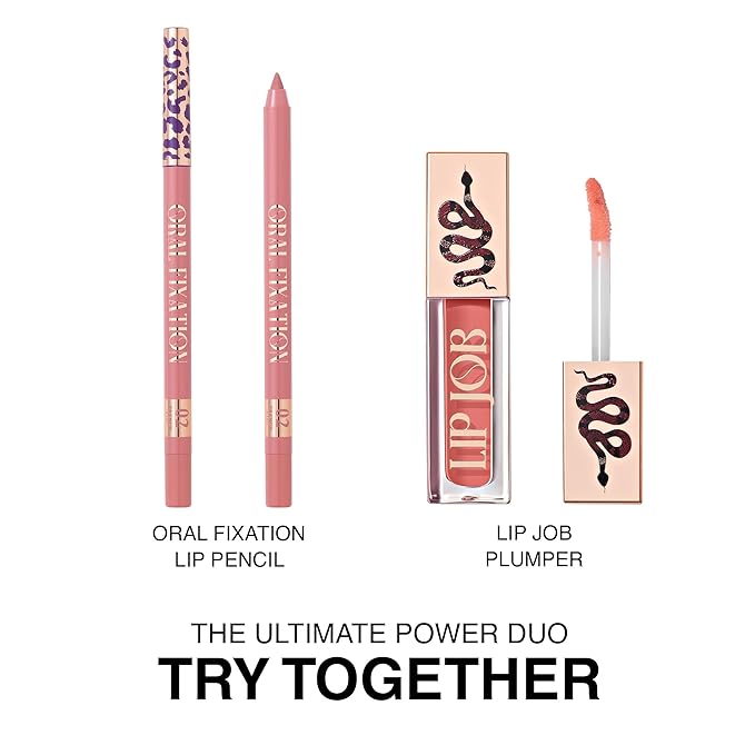 Lip Plumper Gloss Lip Job - Plumping Lip Gloss with Glossy Finish - Lip Pump Gloss with Hydrating & Smoothing Formula - 0.14 Fl Oz (Slinky Silk)-VivaGrace Women