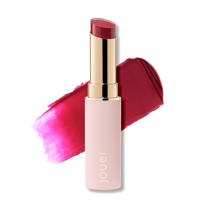 Jouer Balm Bouche Demi-Matte Lip-Liberté - Tinted Lip Balm - Hydrating Lip Tint Long Lasting - Matte Lip Color - Jojoba Seed Oil and Shea Butter Formula-VivaGrace Women