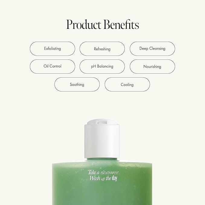 Lime Sunday Refresh Shampoo with Vitamin C, Korean Jeju Tangerine, Mint & Almond Powder for Oily Scalp Care – Exfoliating, Deep Cleansing, Lime Citrus Scent, Silicone & Paraben-Free (15.22 fl.oz)-VivaGrace Women