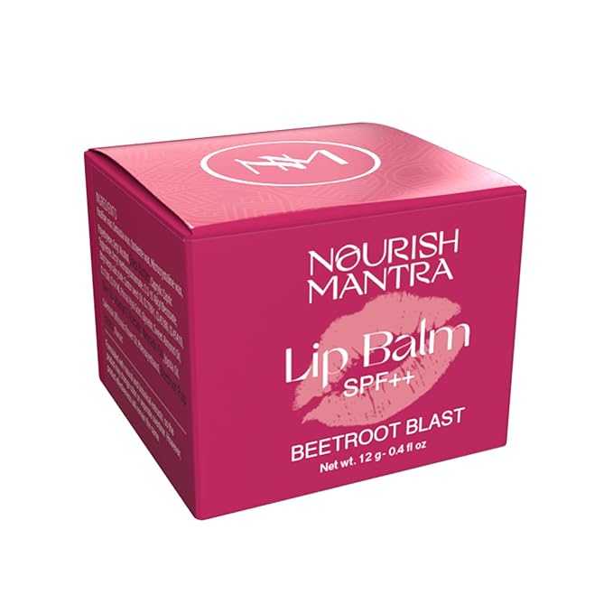 Nourish Mantra Beetroot Blast Lip Balm with SPF | Made with Olive oil, Shea Butter, Vitamin E and Avocado Oil | For Dry, Chapped & Dark Lips | Best for Both Women and Men | 12g (Pack of 3, Beetroot)-VivaGrace Women