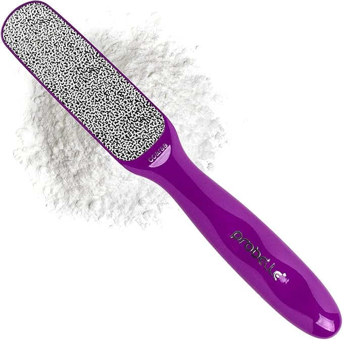 Probelle Double Sided Multidirectional Nickel Foot File Callus Remover - Immediately Reduces calluses and Corns to Powder for Instant Results, Safe Tool (Purple)-VivaGrace Women