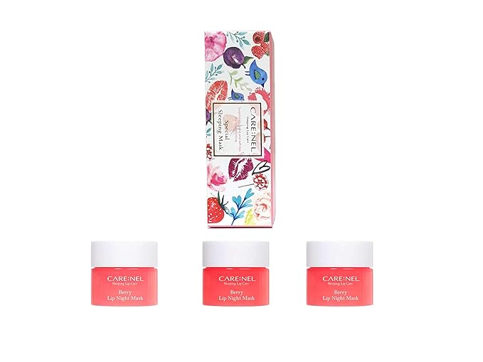 CARENEL Lip Sleeping Mask 5g (Berry 3Set) - Lip gloss Cream - Overnight Treatments Lip Balm-VivaGrace Women