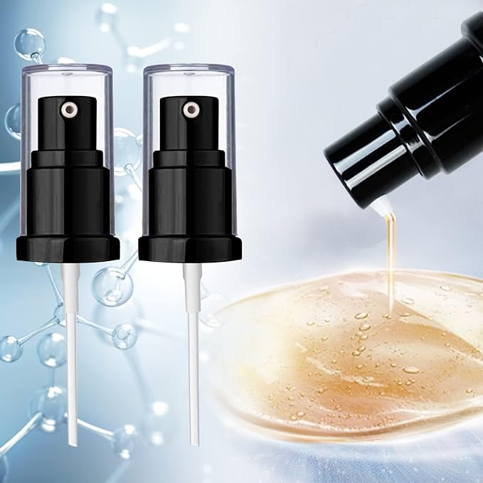 Chris.W 2Pack Foundation Pump Compatible with Maybelline Fit Me Liquid Foundation Makeup (Black+Black)-VivaGrace Women