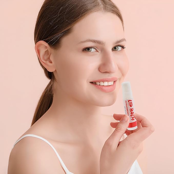 24 Pack Lip Balm, Natural Lip Balm Bulk with Vitamin E and Coconut Oil, Moisturizing Soothing Chapped Lips-8 Flavors-VivaGrace Women