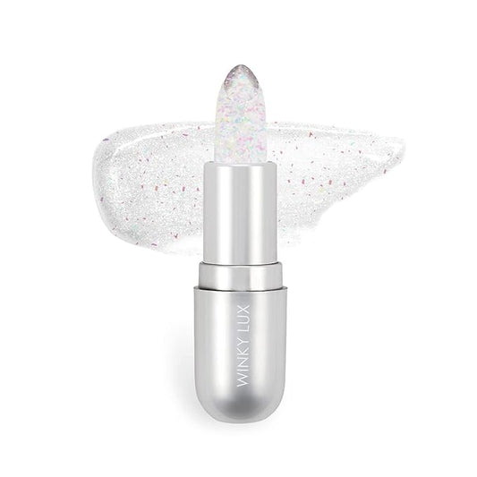 Winky Lux Glitter Confetti Balm, pH Lip Balm, pH Color Changing Lipstick and Tinted Lip Balm, Vegan & Cruelty Free Lip Balm, Hydrate & Plump, Sheer Pink Lipstick, Rainbow Confetti-VivaGrace Women