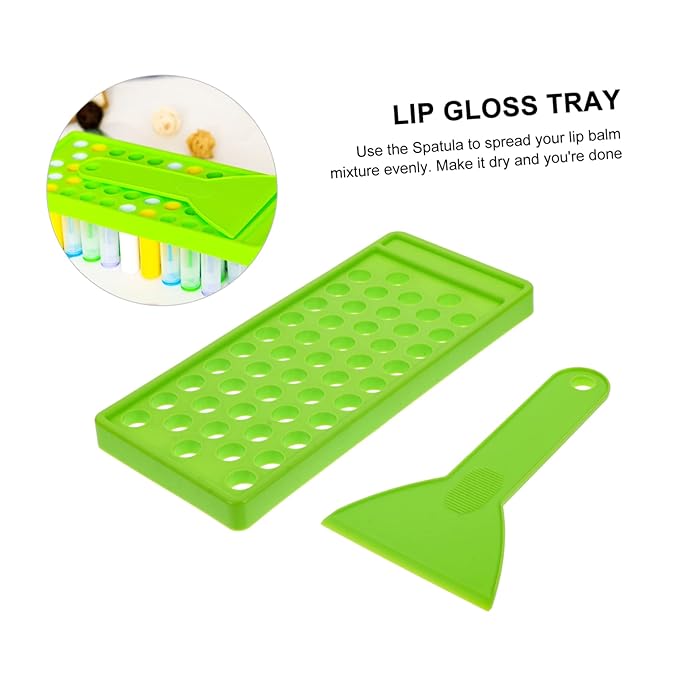 50 Lipstick Filling Mold lip balm pour kit lip balm tube tray lipstick Tray lip tubes stand tray lip balm container tray lip balm tube filling tray kit plastic small-VivaGrace Women