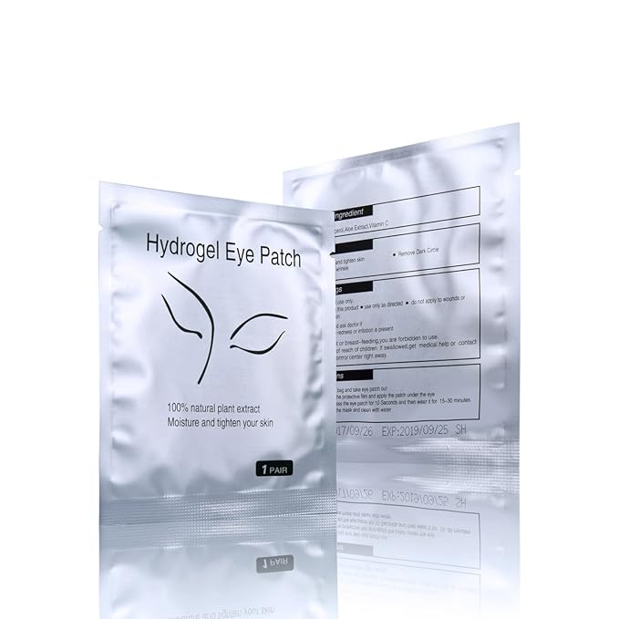 100 Pairs Set,Under Eye Pads,Comfy and Cool Under Eye Patches Gel Pad for Eyelash Extensions Eye Mask Beauty Tool-VivaGrace Women