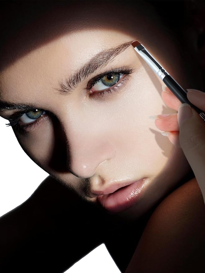 EIGSHOW Flat Eyeliner Brush, Professional Precise Eyebrow Concealer Brush for Sharp Defined, Eye Liner Application with Gel Liquid Cream Powder (E808)-VivaGrace Women