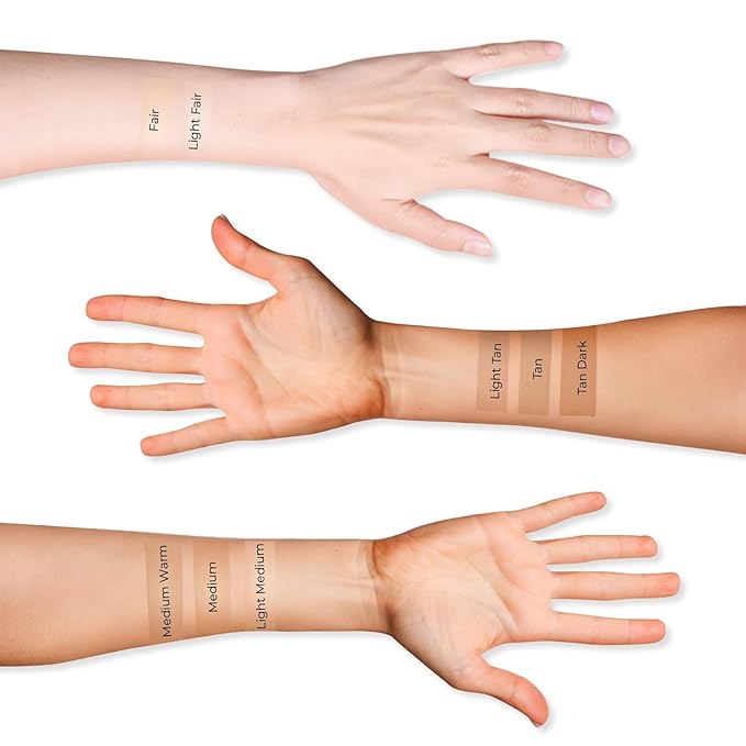 LUMINESS Silk Airbrush Spray Foundation & Buffing Brush Kit - Light Fair-VivaGrace Women