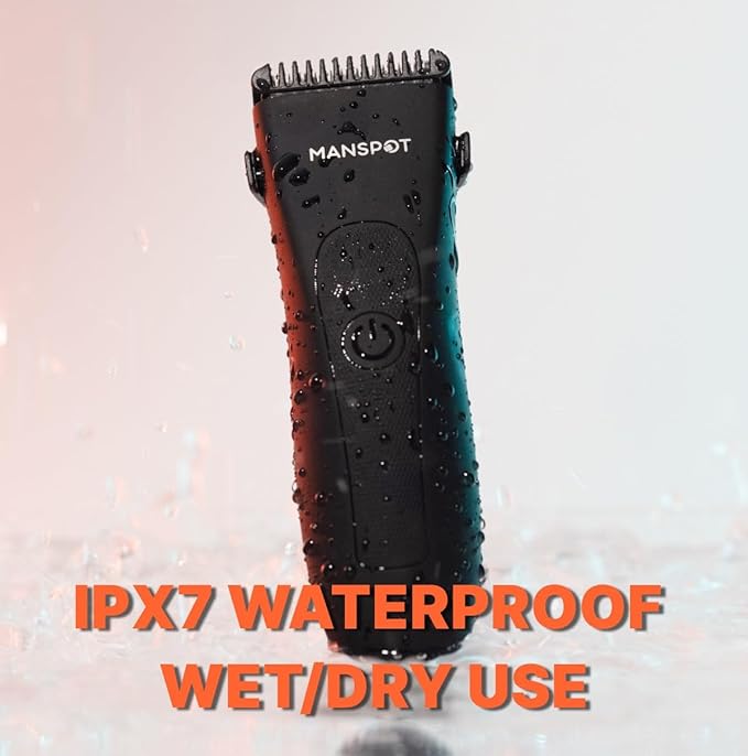 MANSPOT Manscape Groin & Body Hair Trimmer for Men, Electric Ball Pubic Trimmer Shaver,Manscape Kit with 4 Guard,Replaceable Ceramic Blade Heads,Waterproof Wet/Dry Shaver,90 Minutes Shaving-VivaGrace Women